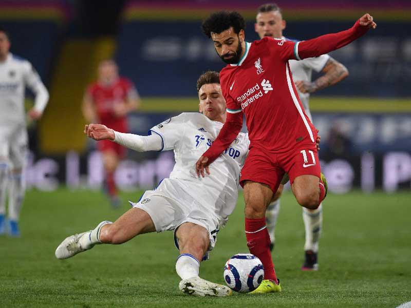 جانب من مباراة ليفربول وليدز يونايتد