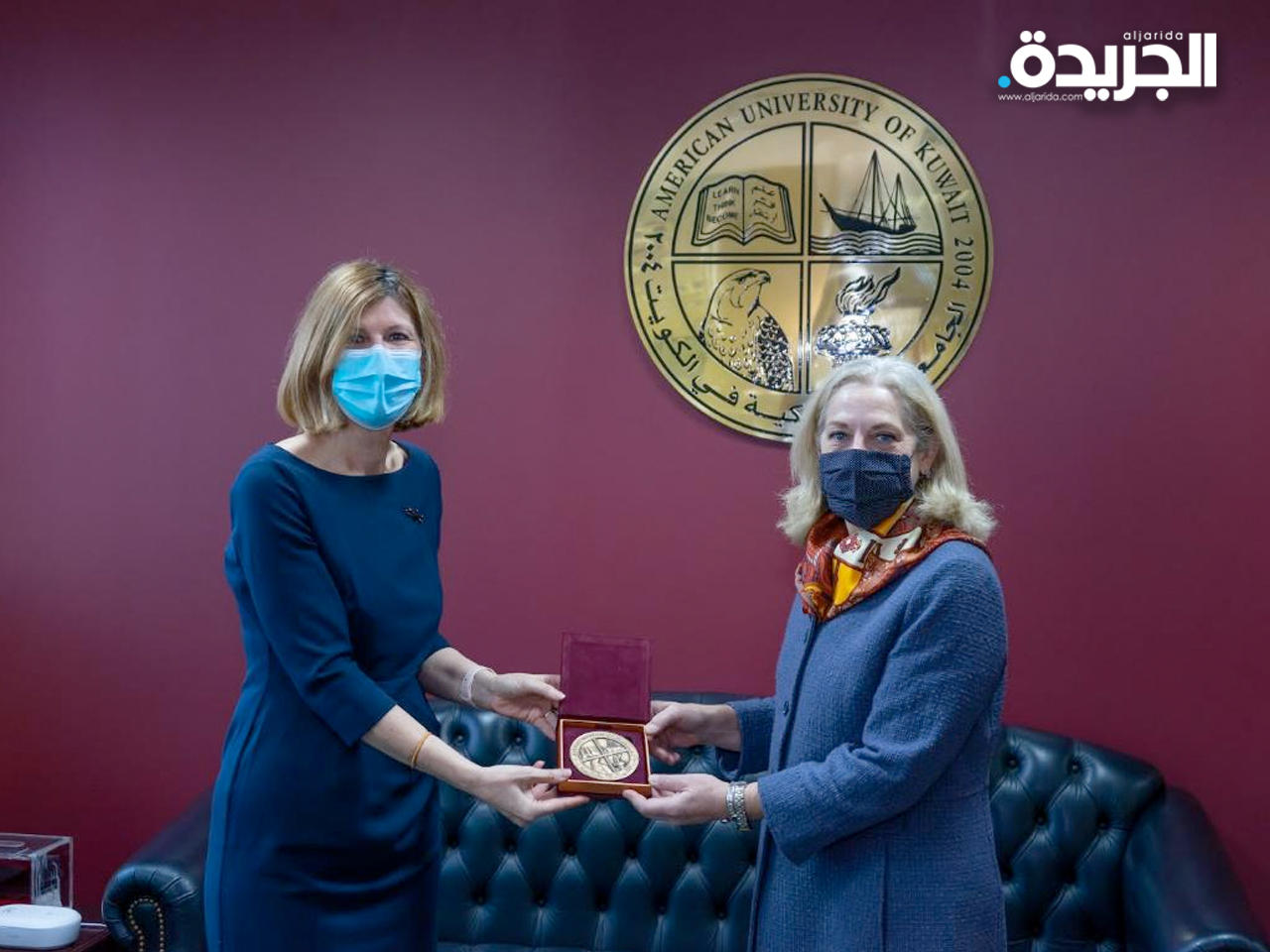 السفيرة الأمريكية مع د. روضة عواد