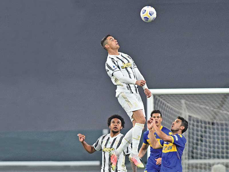 رونالدو نجم يوفنتوس خلال مواجهة بارما