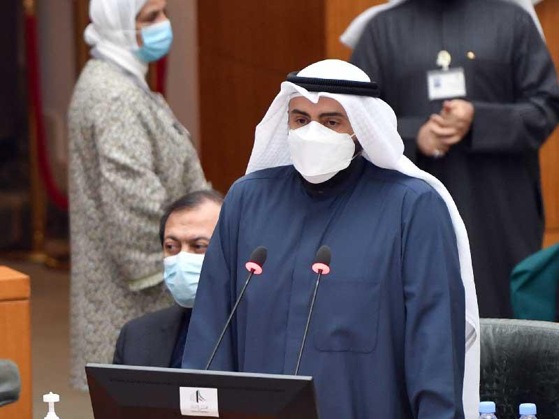 وزير الصحة الشيخ د.باسل الصباح في جلسة سابقة