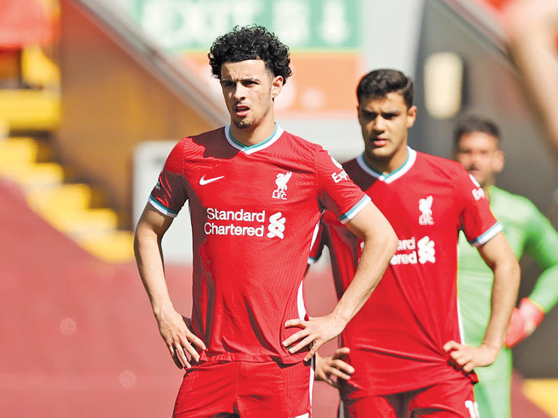 خيبة أمل لاعبي ليفربول