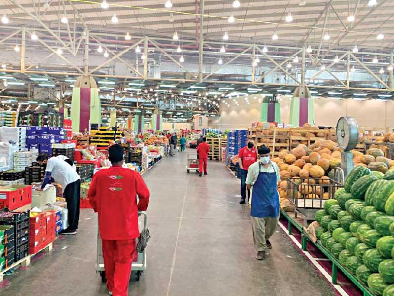 شبرة الخضراوات كما بدت أمس 