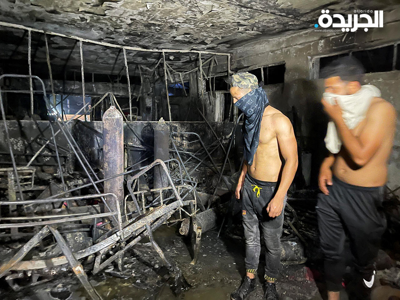 حريق مستشفى ابن الخطيب في العراق