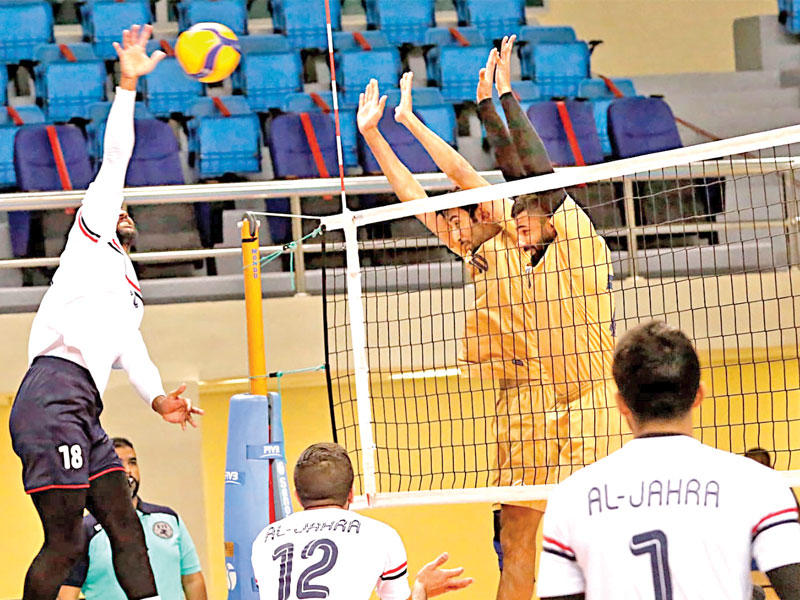 جانب من مباراة الجهراء وبرقانn