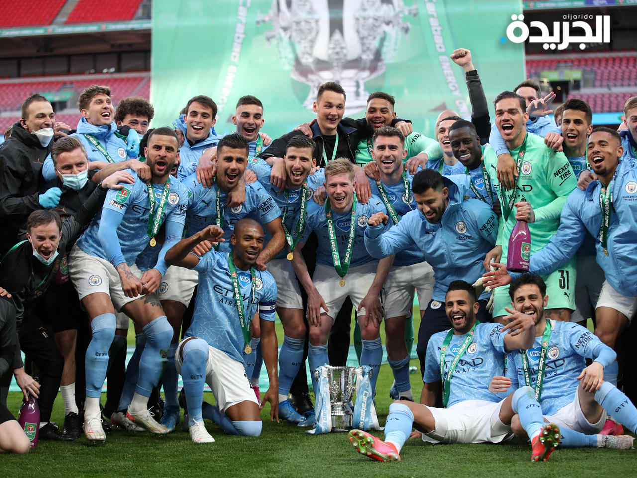 مانشستر سيتي يُسقط توتنهام ويُتوج بلقب كأس الرابطة