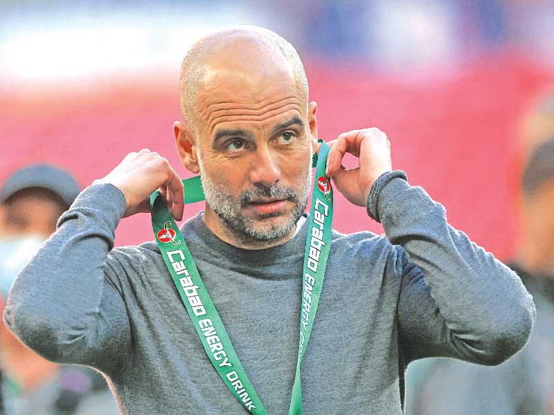 مدرب فريق مانشستر سيتي  بيب غوارديولا