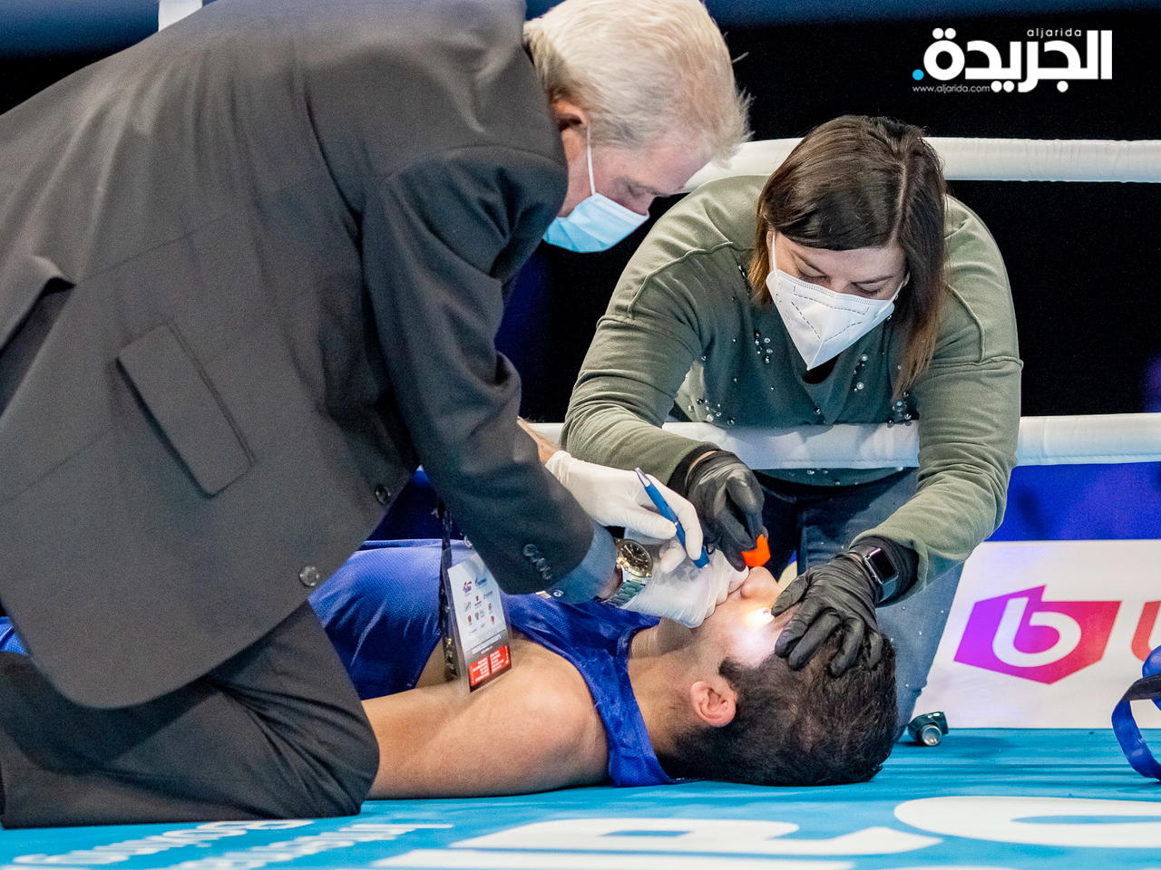 ملاكم المنتخب الأردني للشباب راشد صويصات