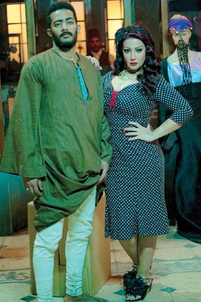 الفنانة سمية الخشاب مع الفنان محمد رمضان