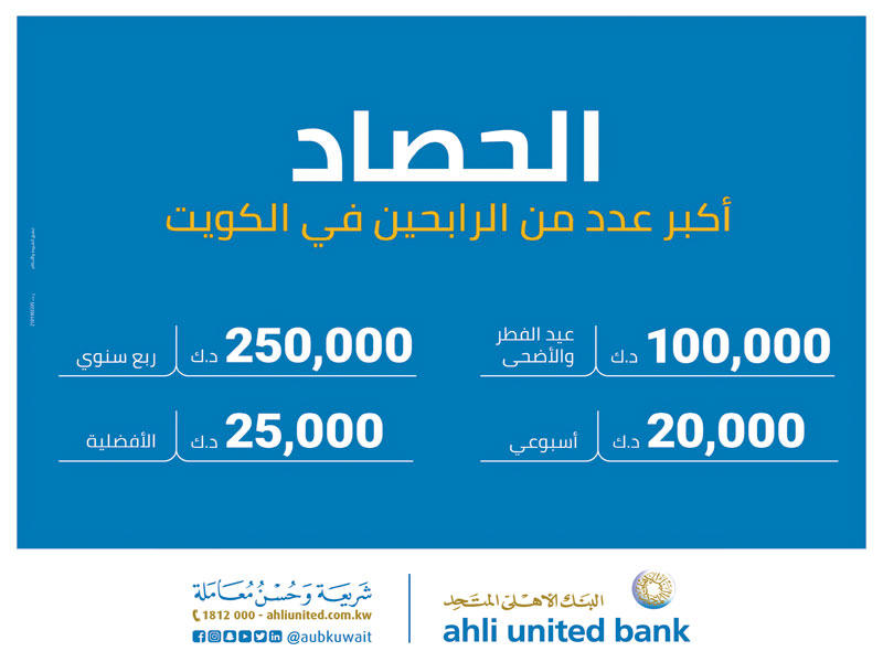 البنك الأهلي المتحد يعلن الفائز في سحب الأفضلية  لـ«الحصاد»