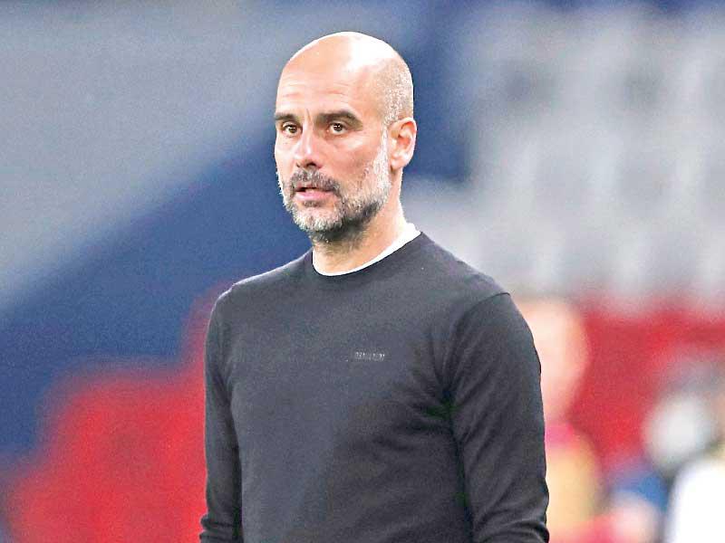 مدرب مانشستر سيتي   بيب غوارديولا 