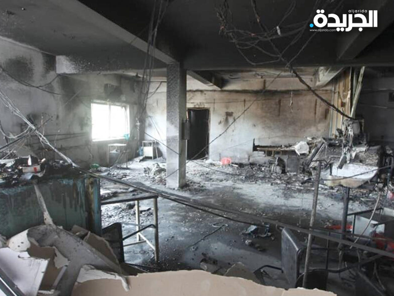 جانب من الحريق