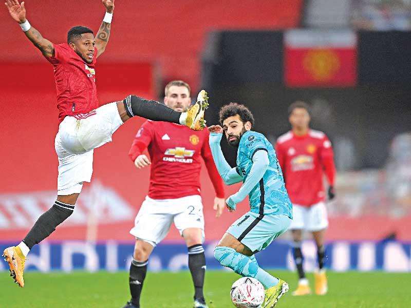 جانب من مباراة سابقة بين ليفربول ومان يونايتد