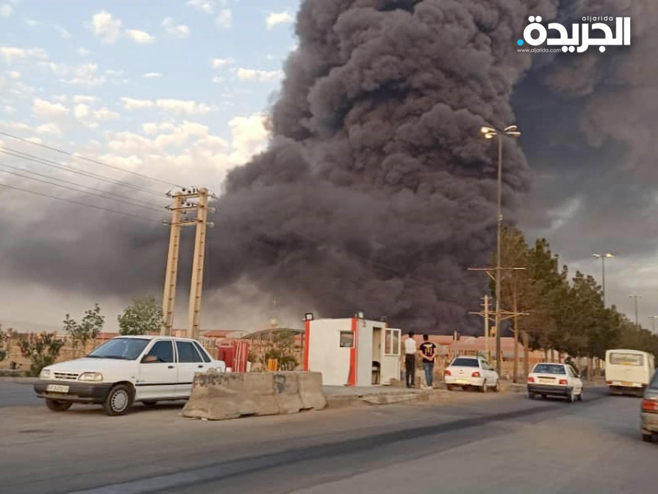 جانب من الحريق