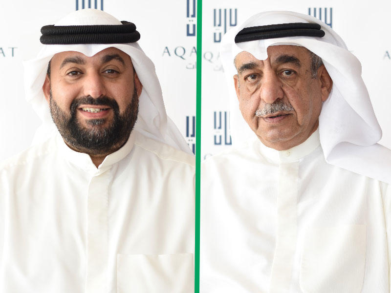صالح الذربان رئيس مجلس اإدارة  شركة عقارات الكويت -  طلال جاسم البحر نائب رئيس مجلس الإدارة والرئيس التنفيذي في شركة عقارات الكويت 