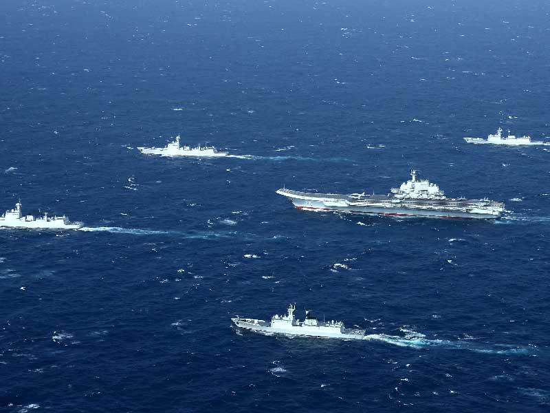 السفن الصينية في مياه سكاربورو شول الضحلة