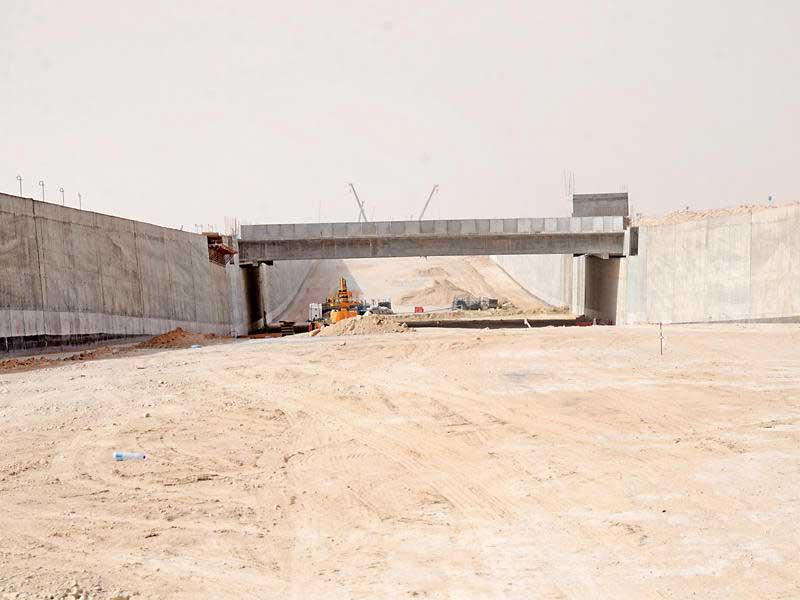 جانب من أعمال طريق المطلاعn