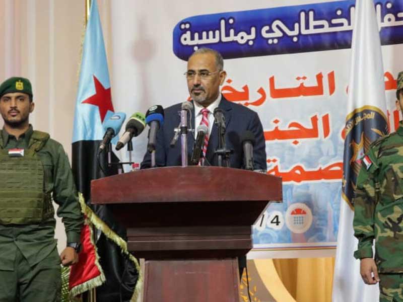 رئيس المجلس الانتقالي الجنوبي عيدروس الزبيدي