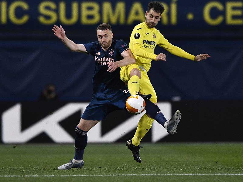 جانب من مباراة الذهاب بين فياريال وأرسنال