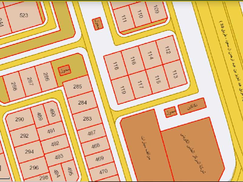 نموذج من خدمات نظم المعلومات الجغرافية