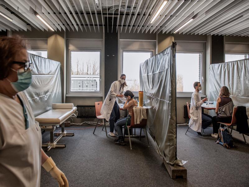 مركز تطعيم في ألمانيا