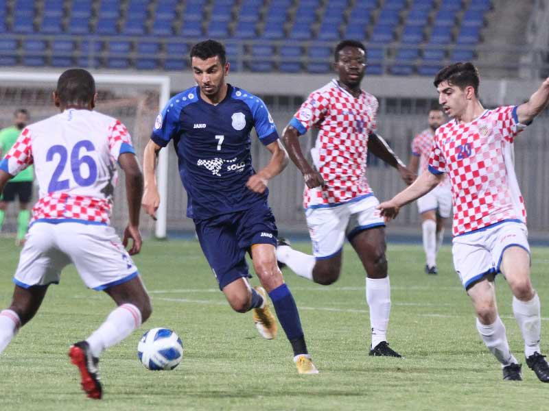 جانب من مباراة اليرموك والصليبيخات