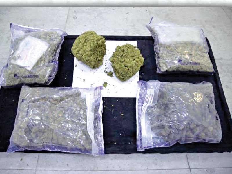  المخدرات المضبوطة