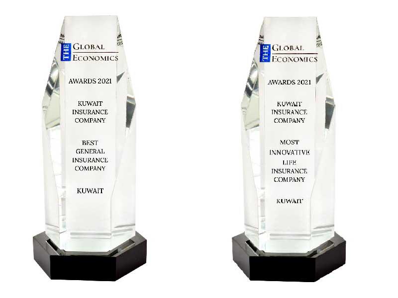 شركة الكويت للتأمين تحصل على جائزتين من «The Global Economics» 