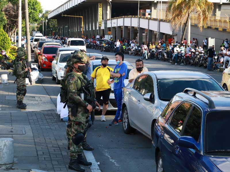 تظاهرات احتجاجية في كلومبيا علي سياسة الرئيس الكولومبي إيفان دوكي