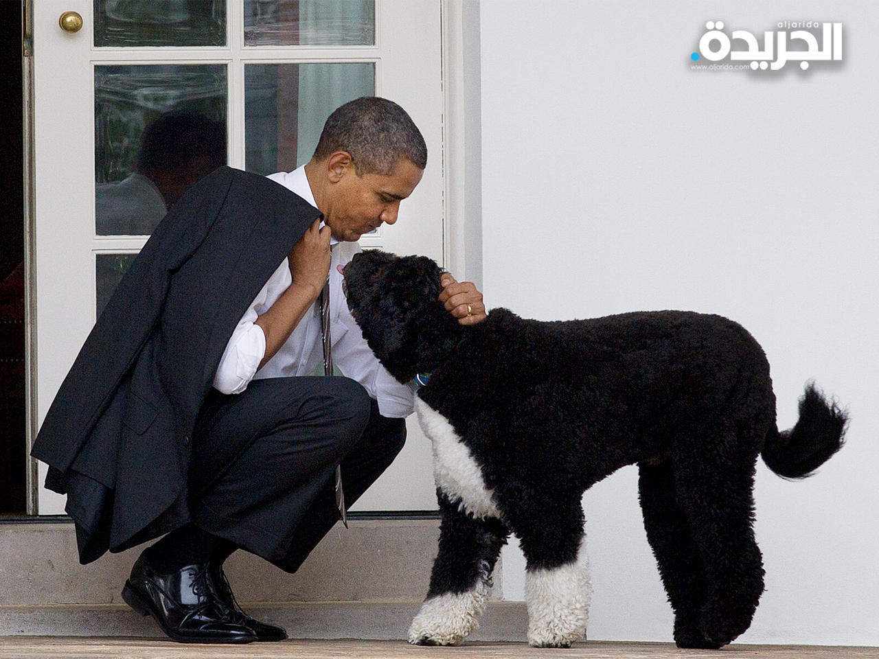 أوباما مع الكلب بو