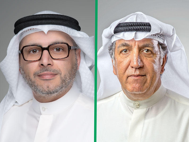 رئيس مجلس إدارة شركة بورصة الكويت حمد الحميضي - الرئيس التنفيذي لبورصة الكويت محمد العصيمي