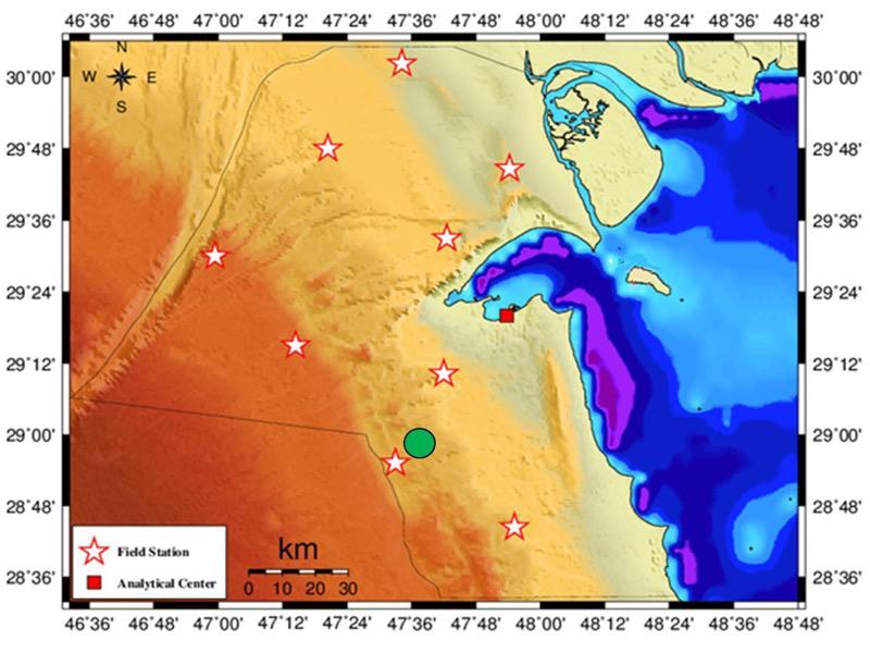 زلزال بقوة 3 ريختر جنوب غرب الكويت