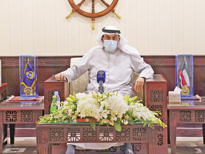 رئيس مجلس الوزراء سمو الشيخ صباح الخالد يلقي كلمته خلال الزيارة