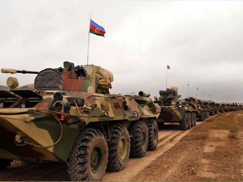 تدريبات عسكرية للجيش الأذربيجاني
