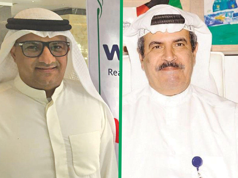 نائب الرئيس التنفيذي للخدمات المساندة في الشركة محمد الحميضي - مدير العلاقات العامة في الشركة إبراهيم الربيعان