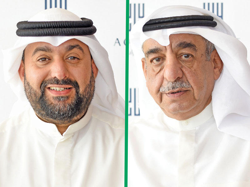 رئيس مجلس الإدارة إبراهيم الذربان - نائب رئيس مجلس الإدارة الرئيس التنفيذي في الشركة طلال البحر