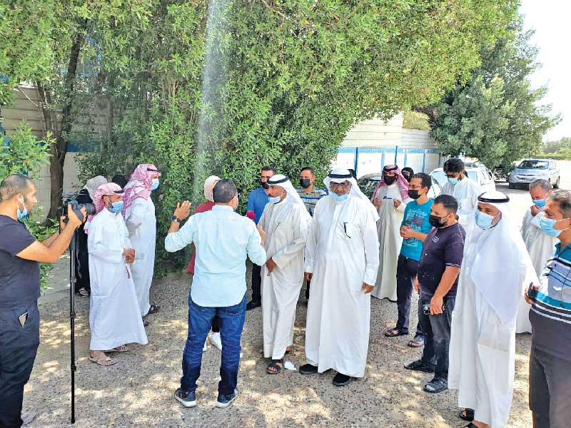 جانب من الاعتصام