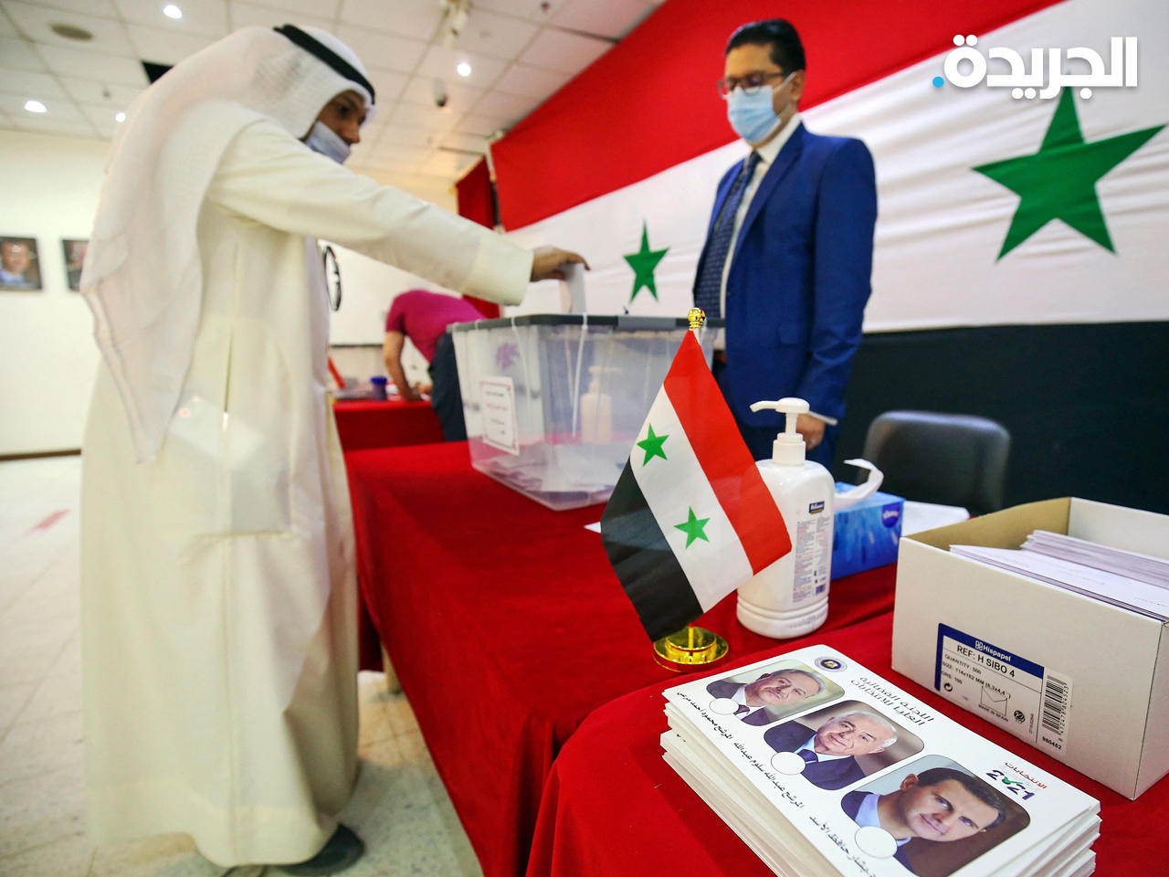 جانب من عملية الاقتراع