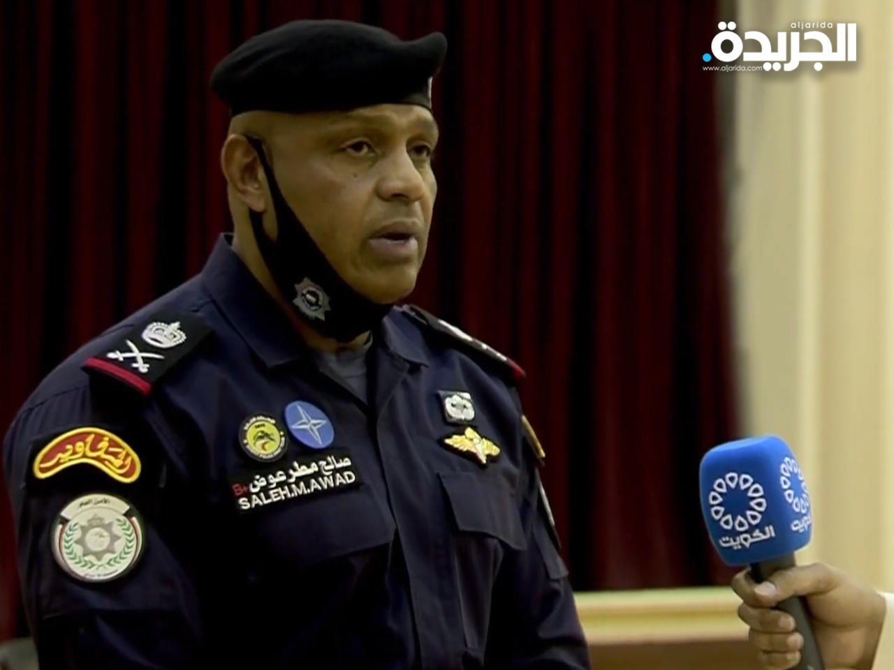 مدير مديرية أمن محافظة الأحمدي اللواء الركن صالح العنزي