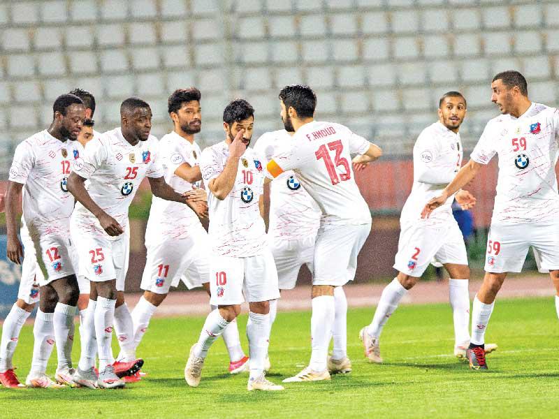 لاعبو الكويت في لقاء سابق