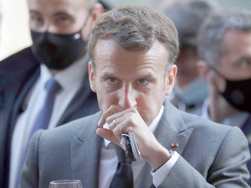 الرئيس الفرنسي إيمانويل ماكرون 