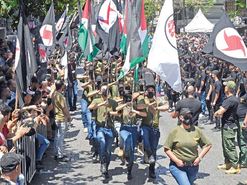 «الحزب القومي السوري» يحتفل في بيروت أمس بالذكرى 21 لانسحاب اسرائيل من الجنوب (اي بي آي)