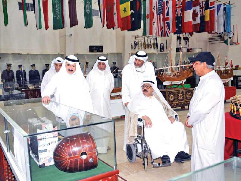 كامل العبدالجليل وشادي الخليج أثناء الزيارة 