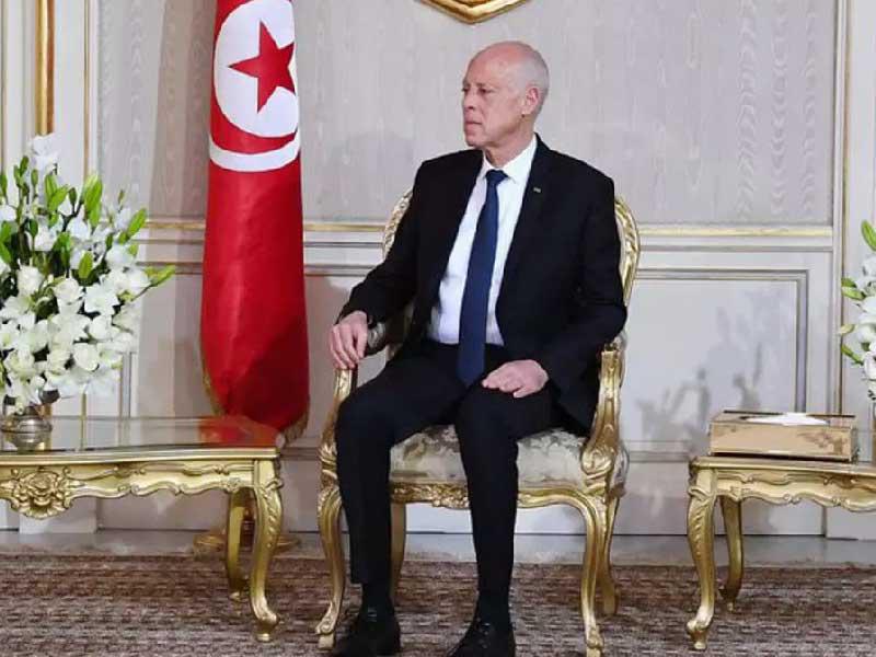  الرئيس التونسي قيس سعيد 