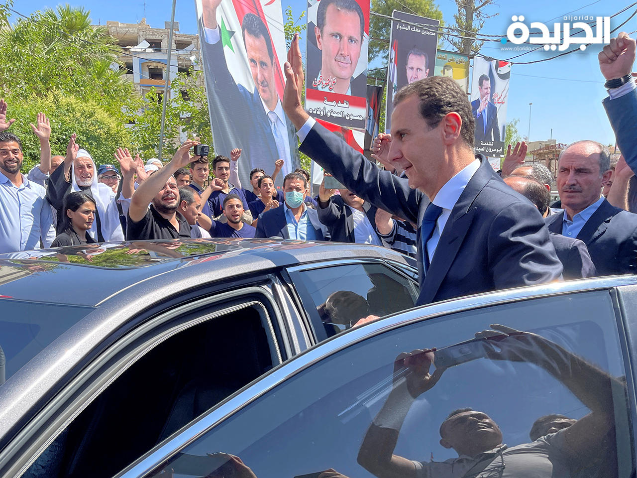 بشار الأسد خلال الانتخابات الرئاسية