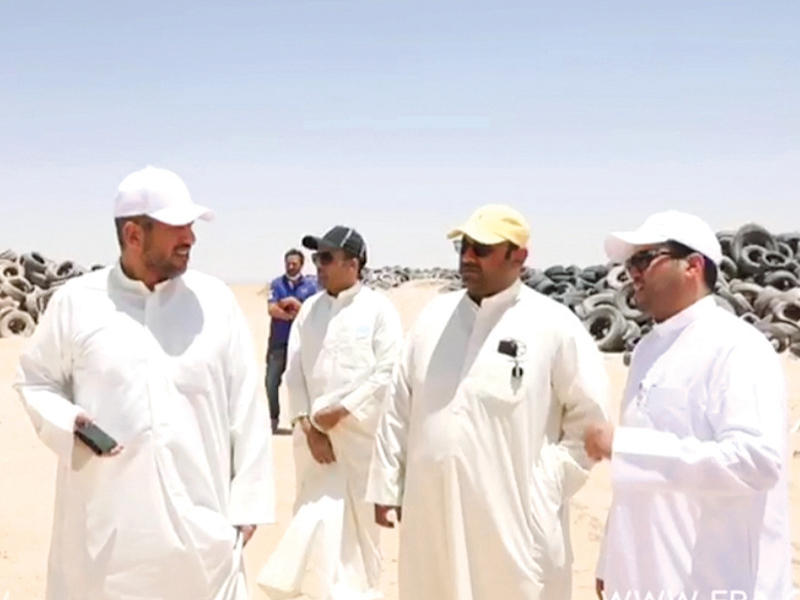 جانب من جولة المدير العام لهيئة البيئة