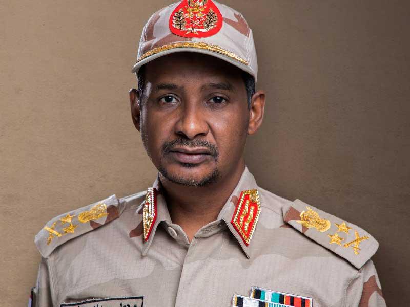 النائب الأول لرئيس مجلس السيادة الانتقالي في السودان الفريق أول محمد حمدان دقلو حمدتي