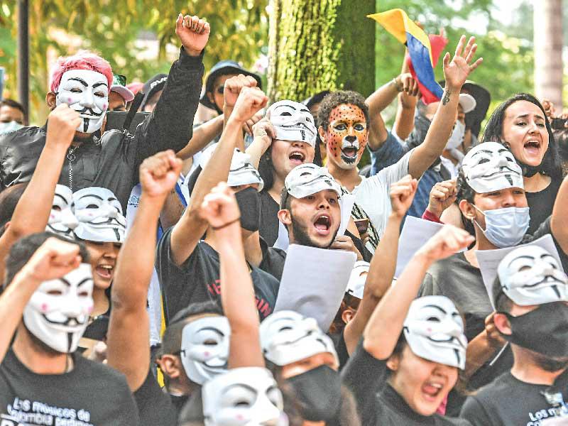 الاحتجاجات في كولومبيا