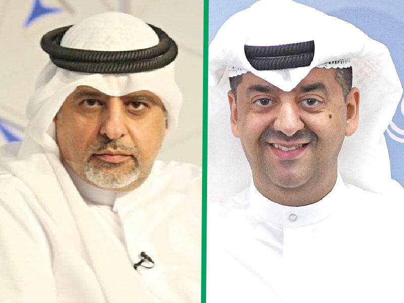 الرئيس التنفيذي للعلاقات والاتصالات في الشركة وليد الخشتي  - الأمين العام للمُلتقى الإعلامي العربي ماضي الخميس