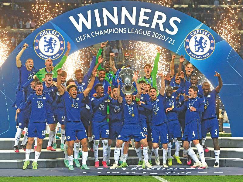 جانب من مراسم تتويج تشلسي