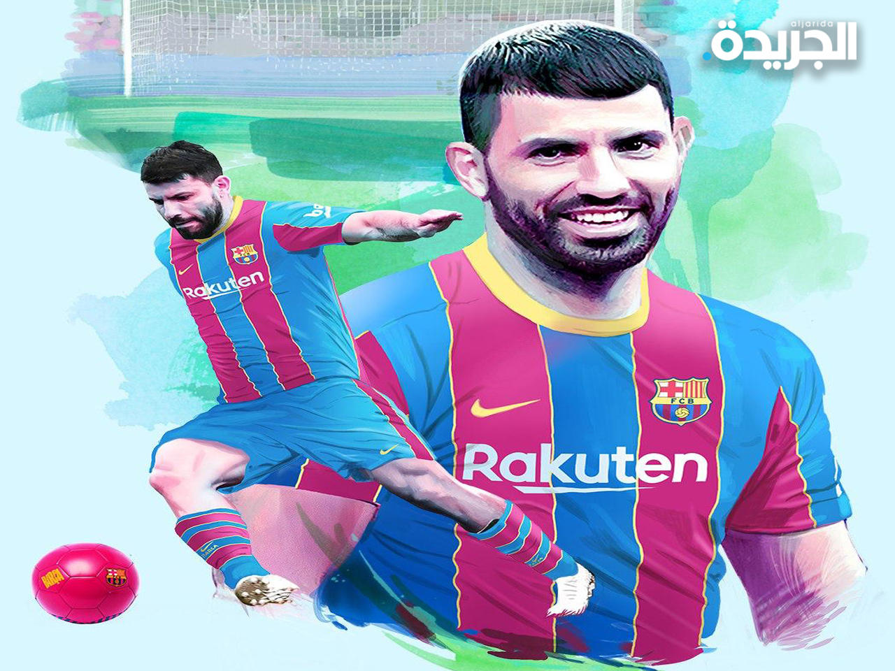 برشلونة يعلن التعاقد مع أغويرو